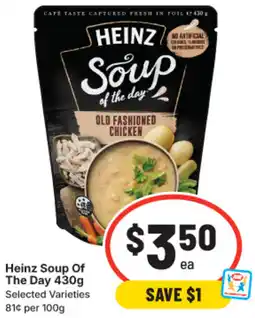 IGA Heinz Soup Of The Day offer