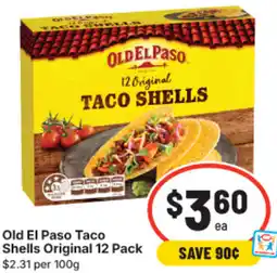 IGA Old El Paso Taco Shells Original offer