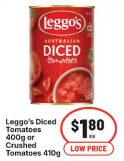 IGA Leggo's Diced Tomatoes or Crushed offer