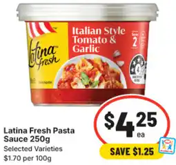 IGA Latina Fresh Pasta Sauce offer