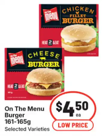 IGA On The Menu Burger offer