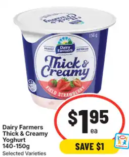 IGA Dairy Farmers Thick & Creamy Yoghurt offer