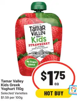 IGA Tamar Valley Kids Greek Yoghurt offer