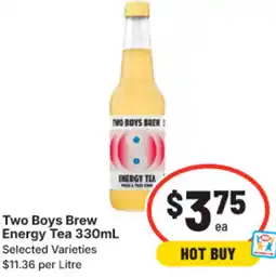 IGA Two Boys Brew Energy Tea offer