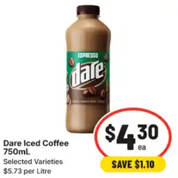 IGA Dare Iced Coffee offer