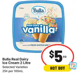 IGA Bulla Real Dairy Ice Cream offer