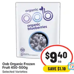 IGA Oob Organic Frozen Fruit offer