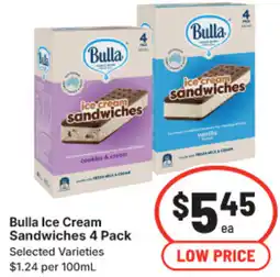 IGA Bulla Ice Cream Sandwiches offer