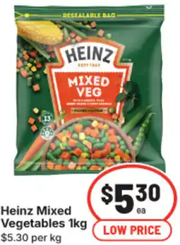 IGA Heinz Mixed Vegetables offer