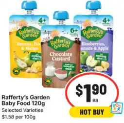 IGA Rafferty's Garden Baby Food offer