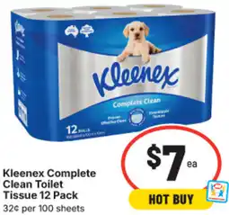 IGA Kleenex Complete Clean Toilet Tissue offer