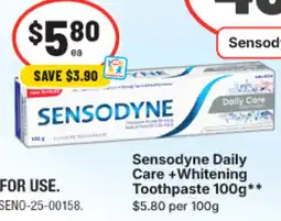 IGA Sensodyne Daily Care +Whitening Toothpaste offer