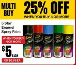 SuperCheap Auto 5 Star Enamel Spray Paint offer