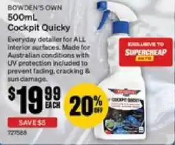 SuperCheap Auto Cockpit quicky offer
