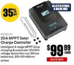 SuperCheap Auto 20a mppt solar charge controller offer