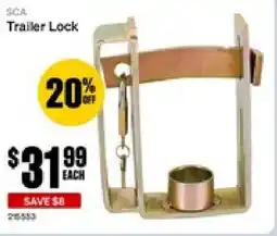 SuperCheap Auto SCA Trailer Lock offer