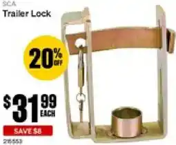 SuperCheap Auto Trailer lock offer
