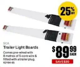 SuperCheap Auto SCA Trailer Light Boards offer