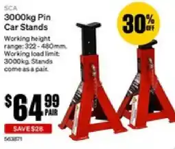 SuperCheap Auto SCA 3000kg Pin Car Stands offer