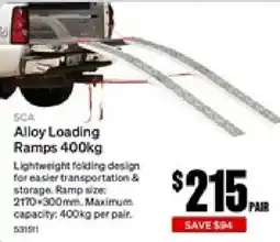 SuperCheap Auto SCA Alloy Loading Ramps offer