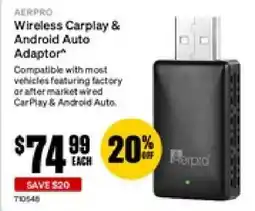 SuperCheap Auto Wireless Carplay & Android Auto Adaptor offer