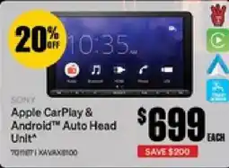 SuperCheap Auto SONY Apple CarPlay & Android Auto Head Unit offer