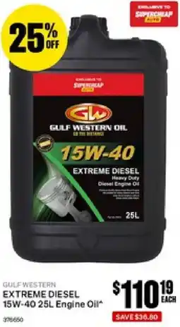 SuperCheap Auto Extreme diesel 15w-40 engine oil offer