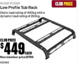 SuperCheap Auto Low profile tub rack offer