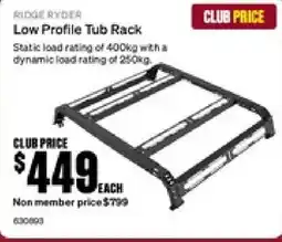 SuperCheap Auto RIDGE RYDER Low Profile Tub Rack offer