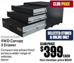 SuperCheap Auto 4wd canopy 3 drawer offer