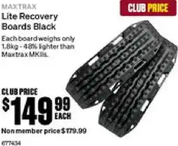 SuperCheap Auto Lite recovery boards black offer