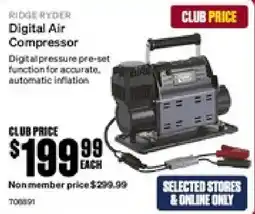SuperCheap Auto RIDGE RYDER Digital Air Compressor offer