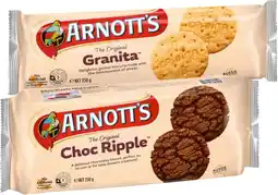 IGA Arnott’s Sweet Biscuits 250g or Smith’s Crackers 160g Selected Varieties offer