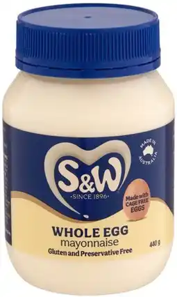IGA S&W Whole Egg Mayonnaise offer