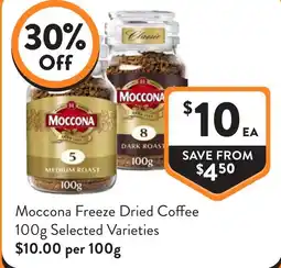 Foodworks Moccona Freeze Dried Coffee offer