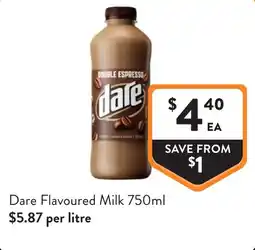 Foodworks Dare Flavoured Milk offer