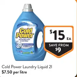 Foodworks Cold Power Laundry Liquid offer