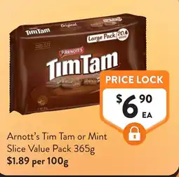 Foodworks Arnott's Tim Tam or Mint Slice Value Pack offer