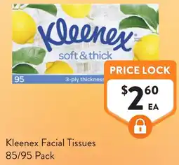 Foodworks Kleenex Facial Tissues offer