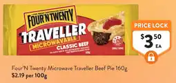 Foodworks Four'N Twenty Microwave Traveller Beef Pie offer