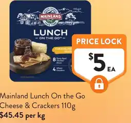 Foodworks Mainland Lunch On the Go Cheese & Crackers offer