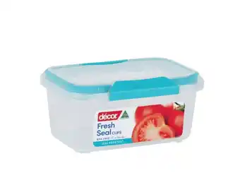 Foodworks Décor fresh seal with clips oblong container 600ml/1l offer