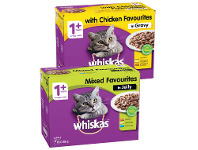 Foodworks Whiskas Favourites Cat Food 12 Pack x 85g offer