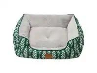 Buddy & Belle Bolster Bed, Amazon Green Aztec