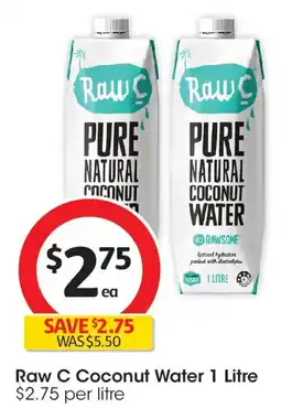 Coles Raw c coconut water offer