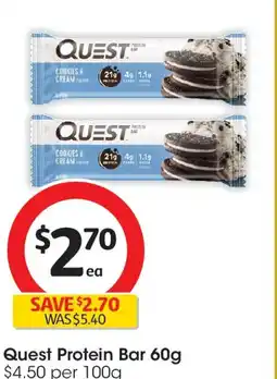 Coles Quest protein bar offer
