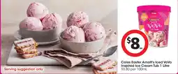Coles Coles easter arnott's iced vovo inspired ice cream tub offer