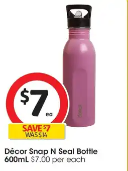 Coles Décor snap n seal bottle offer