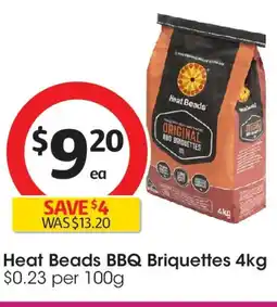 Coles Heat beads bbq briquettes offer