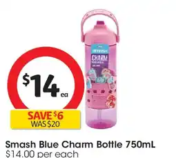 Coles Smash blue charm bottle offer